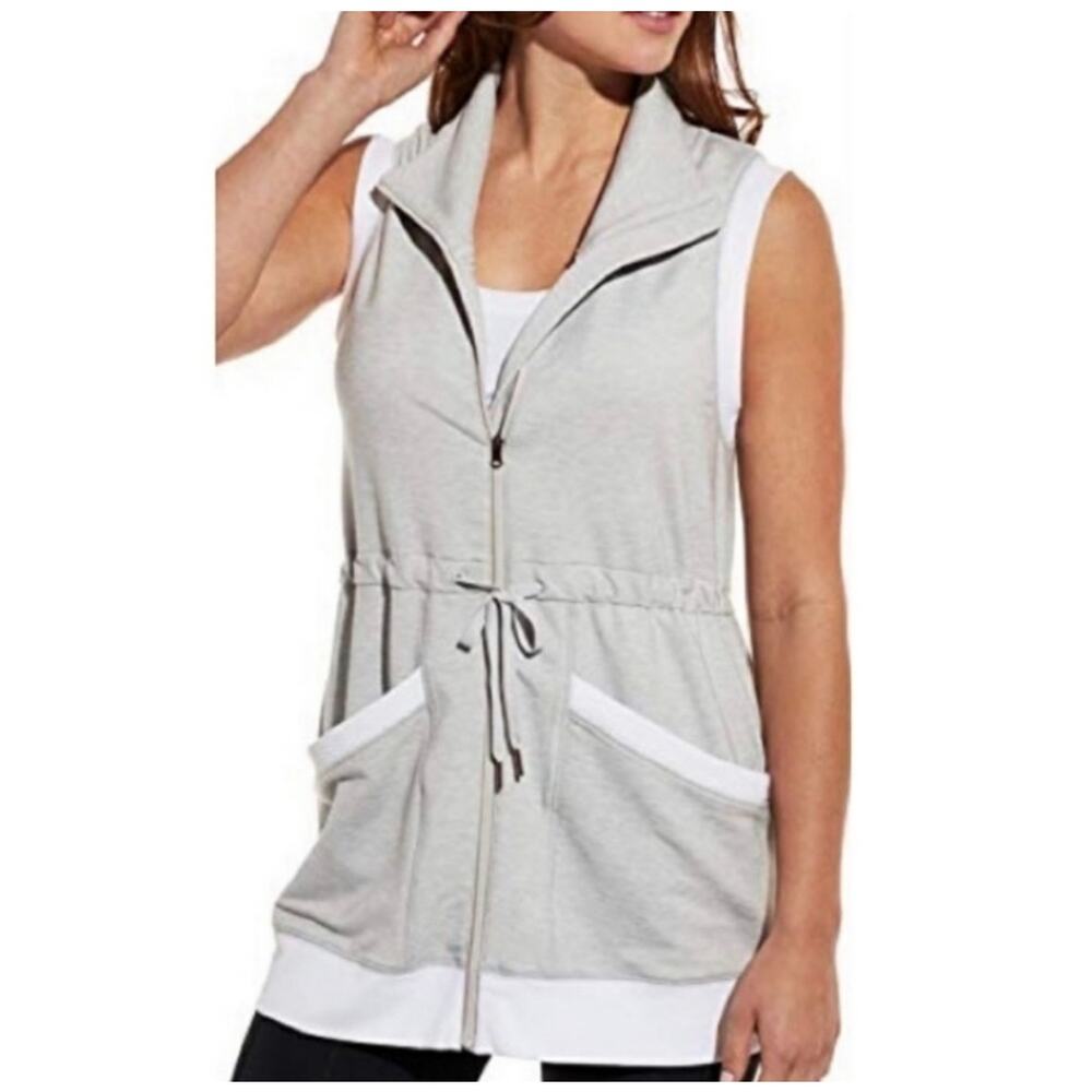 🧺 5 for $25 Sale Calia Carrie Underwood Gray Tunic Vest Small Athleisure